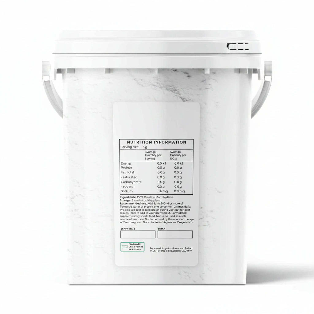 800g Creatine Monohydrate Powder - Micronised Pure Protein Supplement Bucket