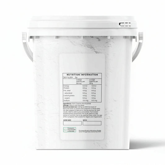 800g Creatine Monohydrate Powder - Micronised Pure Protein Supplement Bucket